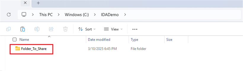 Create or locate a folder to store the manifest.xml file